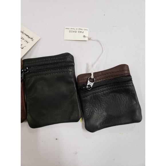 Tiger Moon Bag Mens One Size Black/Brown 4-Pack Organizer Travel Zipper Handbag - Picture 3 of 9